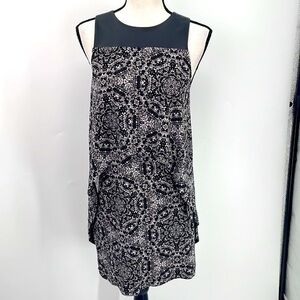 NWT BCBGeneration faux leather detail sleeveless mini shift dress small